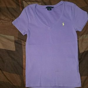 Short sleeve v neck shirt